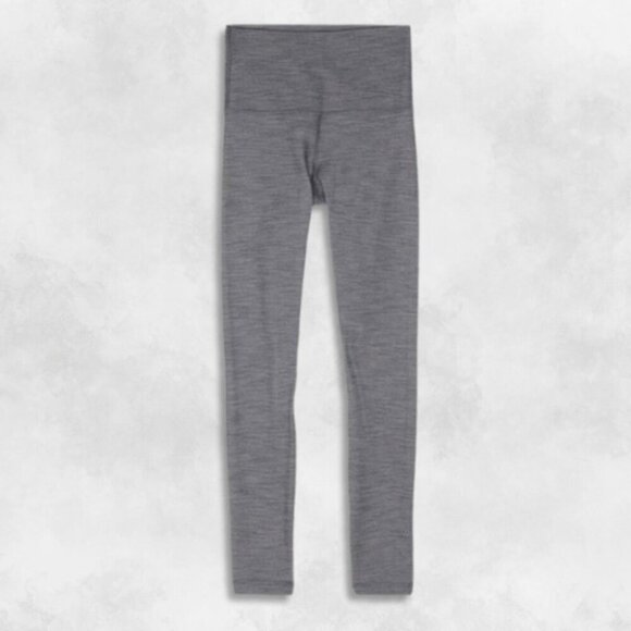 Lululemon Legging High Rise Buttery Soft Sweat Wicking Four Way Stretch Gray W 4 - Picture 1 of 5